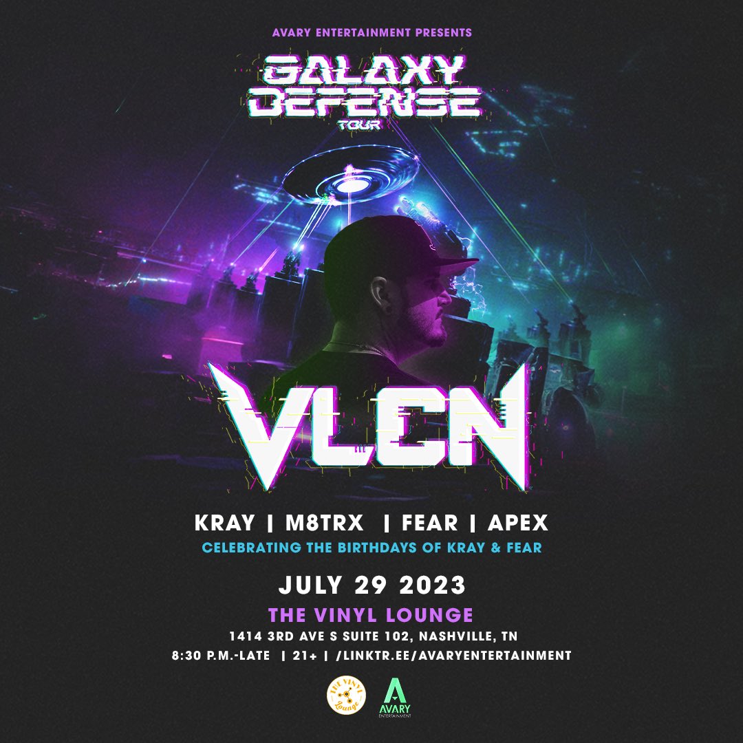 Nashville debut this Saturday 7/29 at Vinyl Lounge! 

 See you there 🛸🖖🏻
