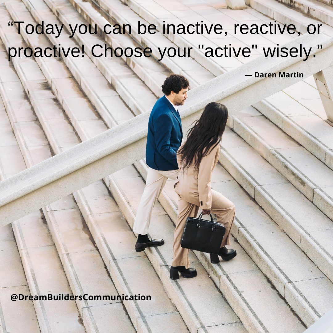 DBCommunication's tweet photo. “Today you can be inactive, reactive, or proactive! Choose your "active" wisely.”
― Daren Martin
#inspirational #choice #dbc #leadership #quotes #positivity #mentalhealth #development #success #successfulmind #happiness #inspirational #attitude #actions #accountability https://t.co/UvtiWcxc3R