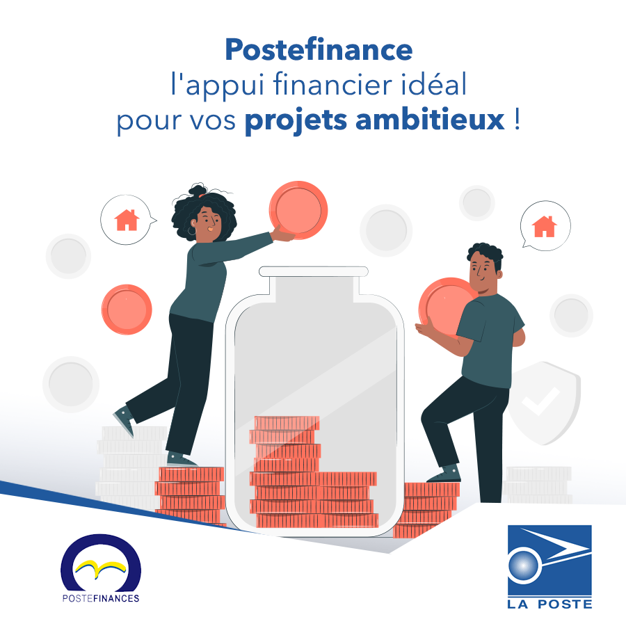 LaPosteSn's tweet photo. Vos projets méritent le meilleur support financier, et chez #Postefinance, tout est mis œuvre pour vous offrir les solutions adaptées !
Que vous soyez étudiant, entrepreneur ou particulier, bénéficiez des solutions adaptées à toutes les étapes de votre vie financière. https://t.co/FkLy49tRbW