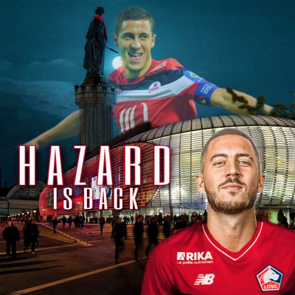 LoscFansOnline's tweet photo. Que NOTRE rêve devienne... RÉALITÉ !!!   ✅

EDEN HAZARD au LOSC !!!

#HazardAuLosc #Losc https://t.co/YlXKLV98pl