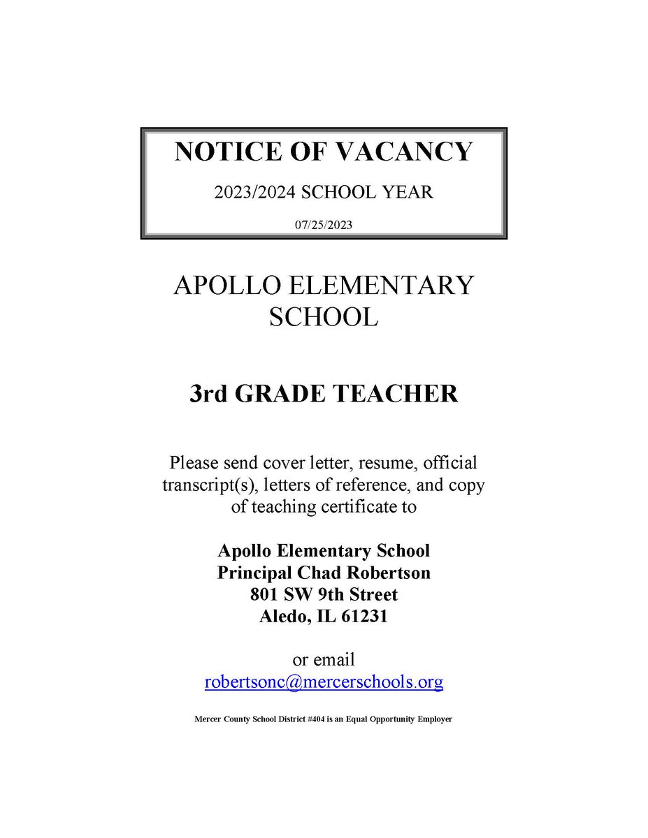 Mercer County School District 404 tweet media