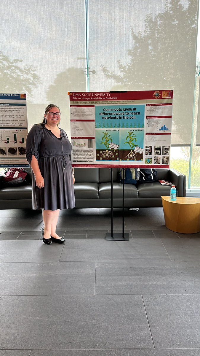 Ready for my first ever poster session! Getting to be a scientist for the summer has been amazing and now I get to share what I’ve learned! Thanks <a href="/CyclonesRET/">ISU RET Program</a>