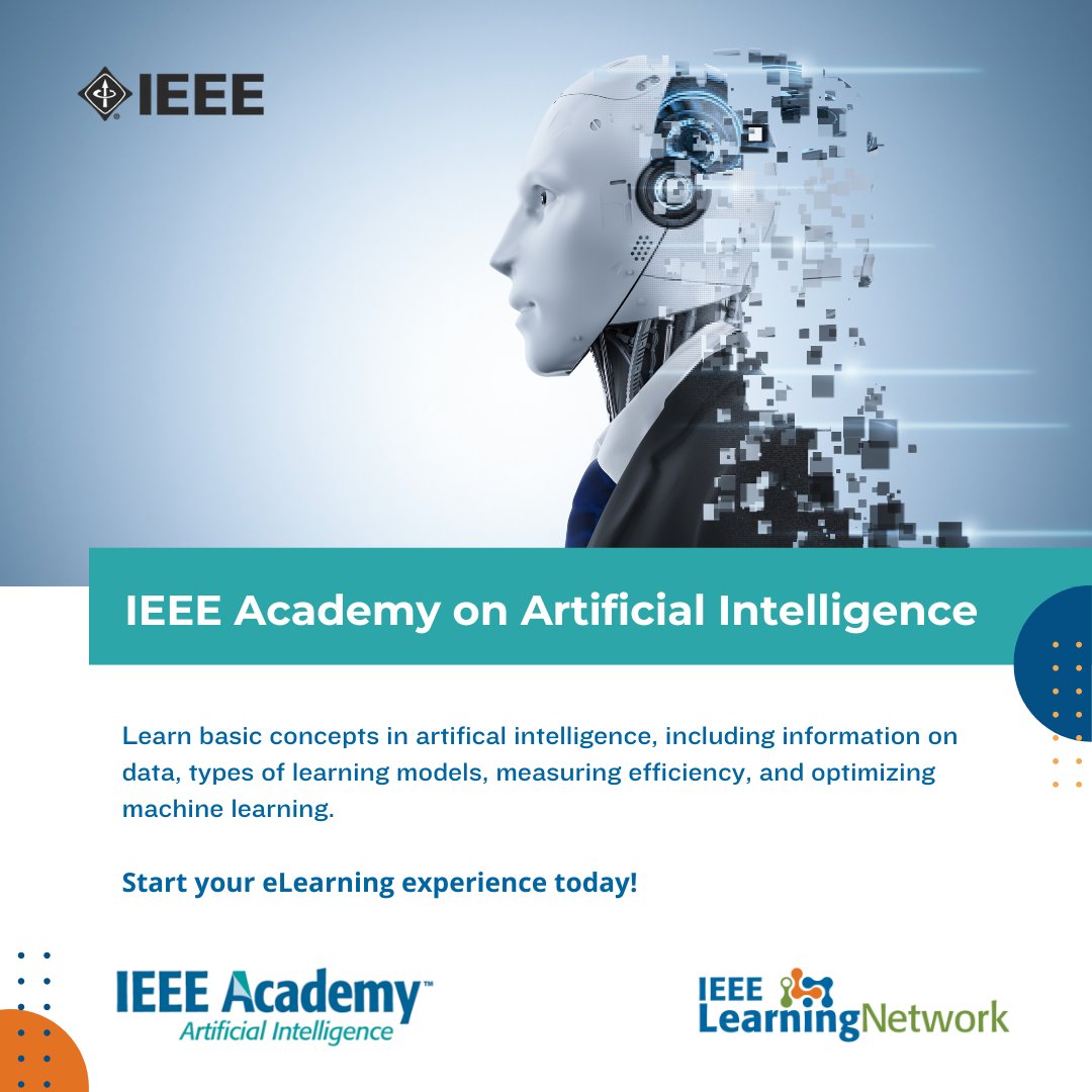 77% of devices today use #artificialintelligence, according to Creative Strategist. Familiarize yourself with the basics in #machinelearning, the application of #AI, and how to optimize it, with the "IEEE Academy on Artificial Intelligence." bit.ly/46XzQob