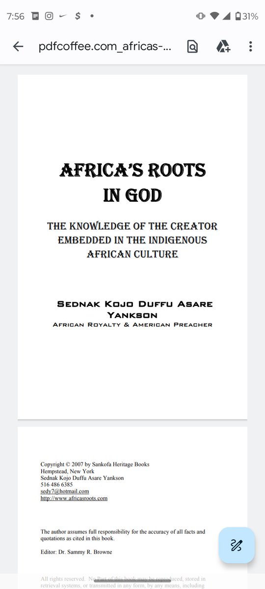 MyPdfBookz's tweet photo. PDF book for sale... Africa's Roots in God. #INDIGENOUS #Culture https://t.co/Dtg8GSxzIf