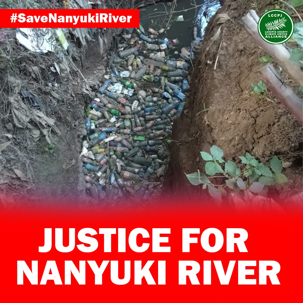 To maintain a clean and conducive Environment, we must unite and fight against climate injustice. The polluted Nanyuki River  is not an exception.@GVNJoshuaIrungu  Act now .
#SaveNanyukiRiver