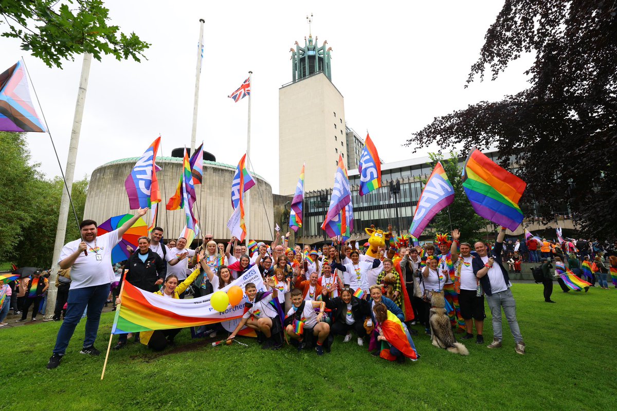 NUTHEqualities's tweet photo. Despite the ☔️ at the weekend, a great time was had by @NewcastleHosps staff at the Blue Light Breakfast &amp; Pride March 🌈  Massive thanks to all New Croft staff in the health zone &amp; everyone who visited our recruitment stall. For current vacancies 👀 👉 https://t.co/THAFIjKaIO https://t.co/rslIEDTCXB