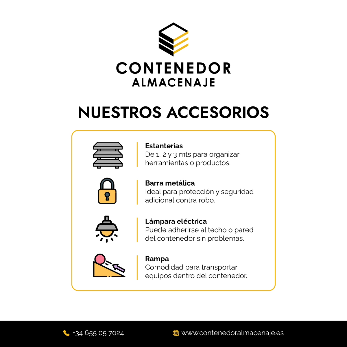 c_almacenaje's tweet photo. Inicio de semana y que mejor forma que con un almacén seguro. Les compartimos nuestros únicos Accesorios para contenedores desmontables.
.
🌐 https://t.co/XWybB6fmn9
📫 info@contenedoralmacenaje.es
.
 #almacenseguro #negocioúnico #contenedoralmacenaje #iniciodesemana https://t.co/Y4D5VJVA9v