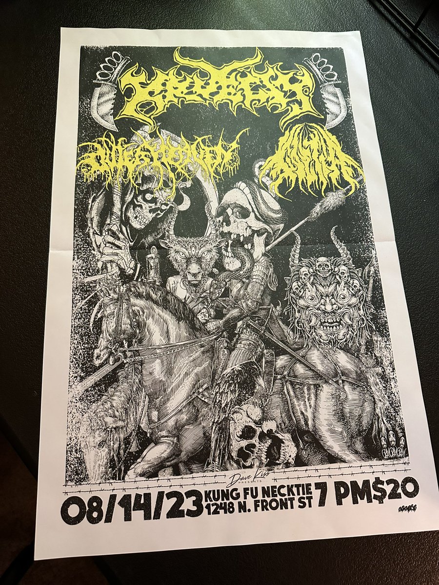 <a href="/krueltyjphc/">KRUELTY</a> posters came in for the gig next month and they came out so sick 🔥🔥🔥