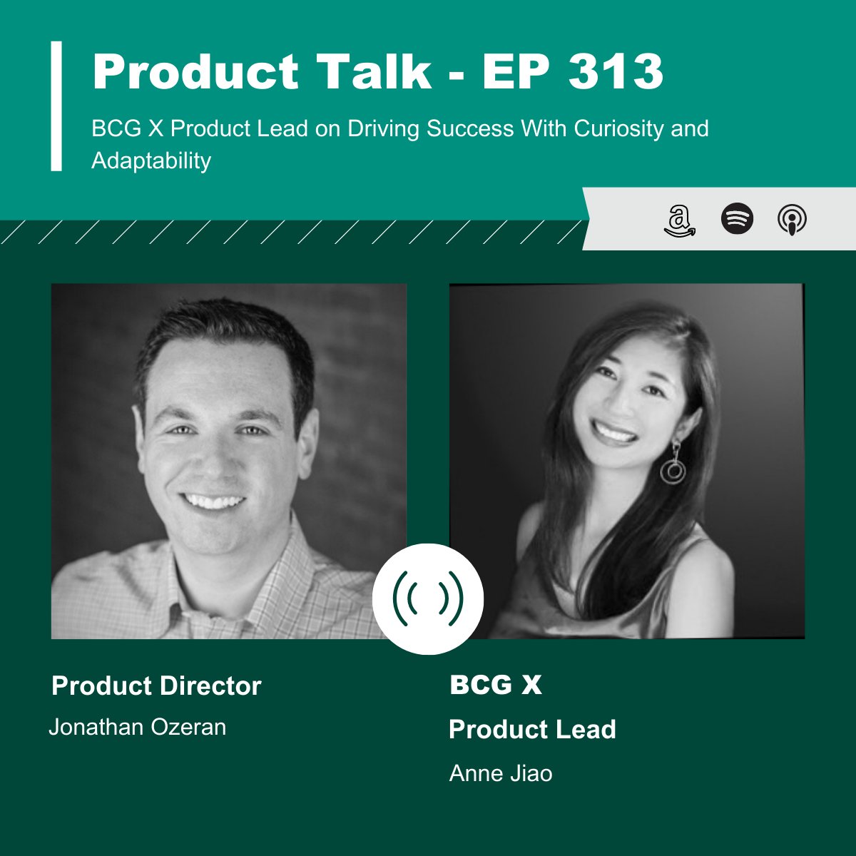 ProductsCount's tweet photo. New Product Talk episode! 

Join Jonathan Ozeran as he meets with BCG X Product Lead @annerjiao to discuss her inspiring journey in the product space and the role of curiosity and adaptability in her success.

Listen now on Products That Count: https://t.co/tY64sNQCC6 https://t.co/oLKP67hSTl