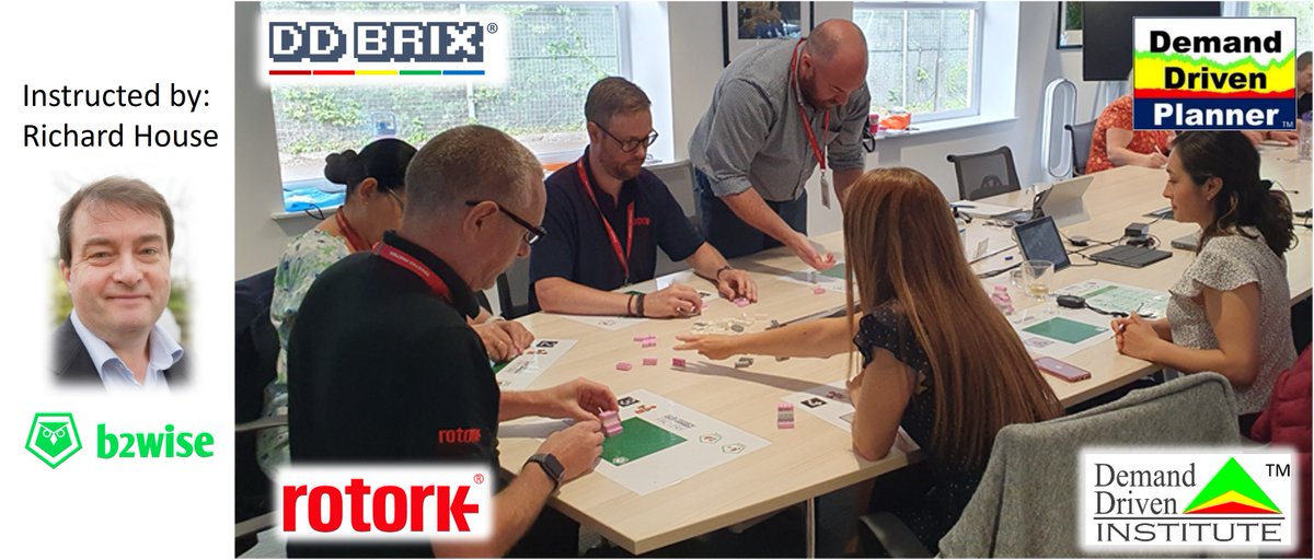 #ddiinstructor Richard House leads a Demand Driven Planner (DDP) and ddbrix simulation for Rotork personnel in Bath. <a href="/b2wiseglobal/">b2wise</a> #ddpp #ddmrp #demanddriven #thoughtware #supplychainresilience #supplychainmanagement
