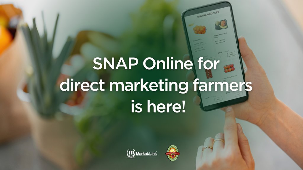 The grant will cover for all #SNAPOnline transactions during the first year. Open to direct marketing #farmers only. Check our press release here: l8r.it/SglL