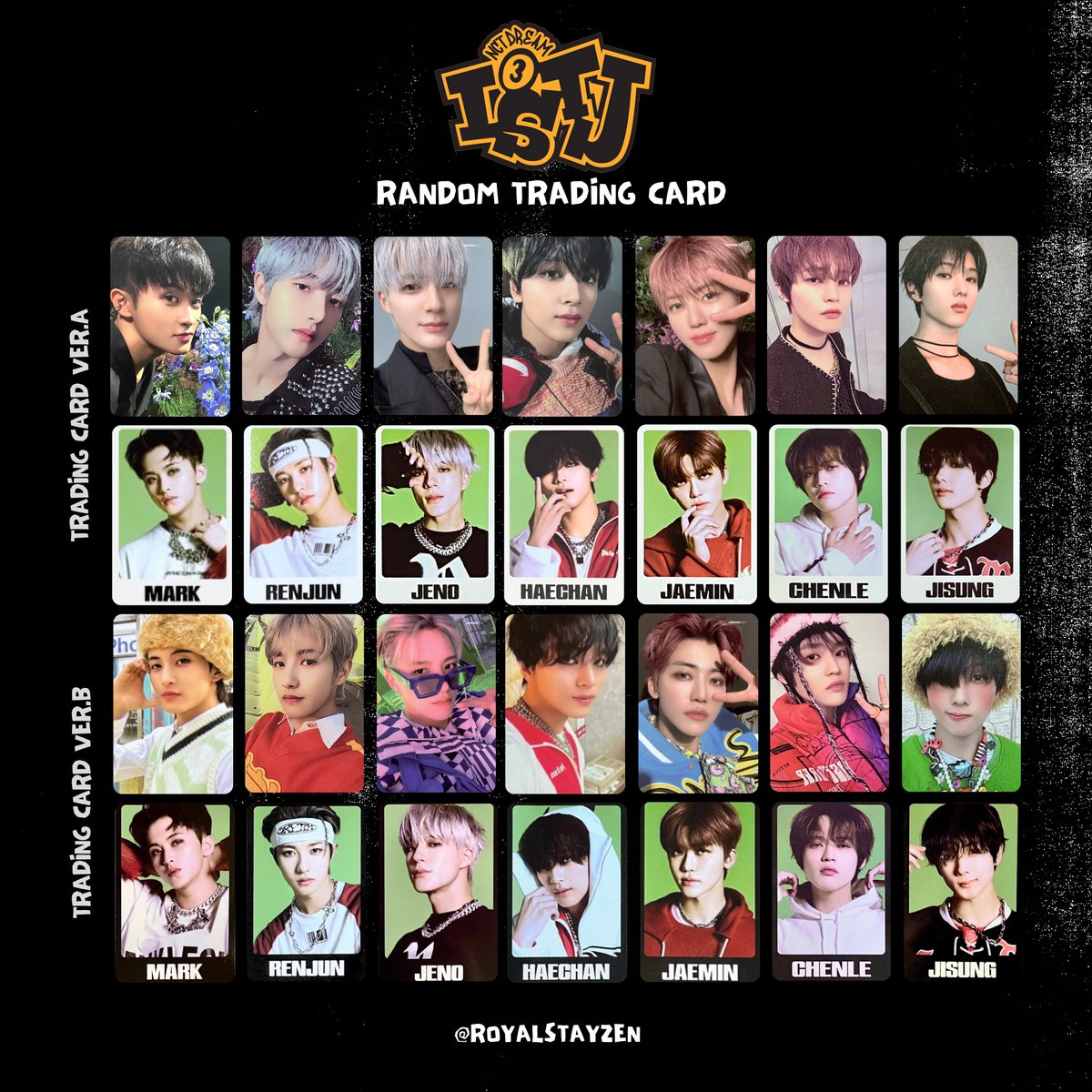 Nct Dream The 3rd Album ISTJ💚 Photocard/ PC templates 엔시티 드림
