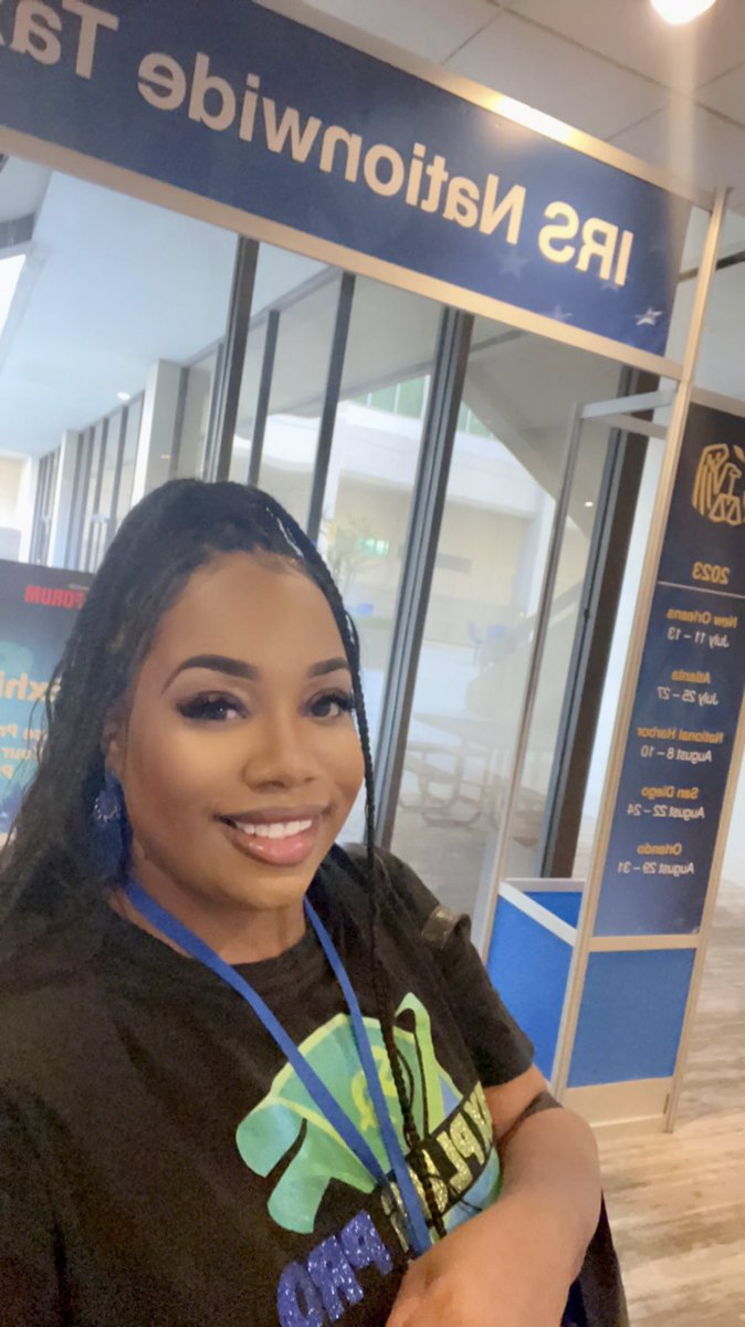 gudvibez's tweet photo. 2023 IRS TAX FORUM! As your tax pro it is my job to rub elbows with the IRS themselves!!! Of course representing Tax Plug Pro ! I am now accepting new tax partners! https://t.co/frLPQUF0ol ππ #greenlight #taxgeek #taxplug https://t.co/VeWIcEYZlI