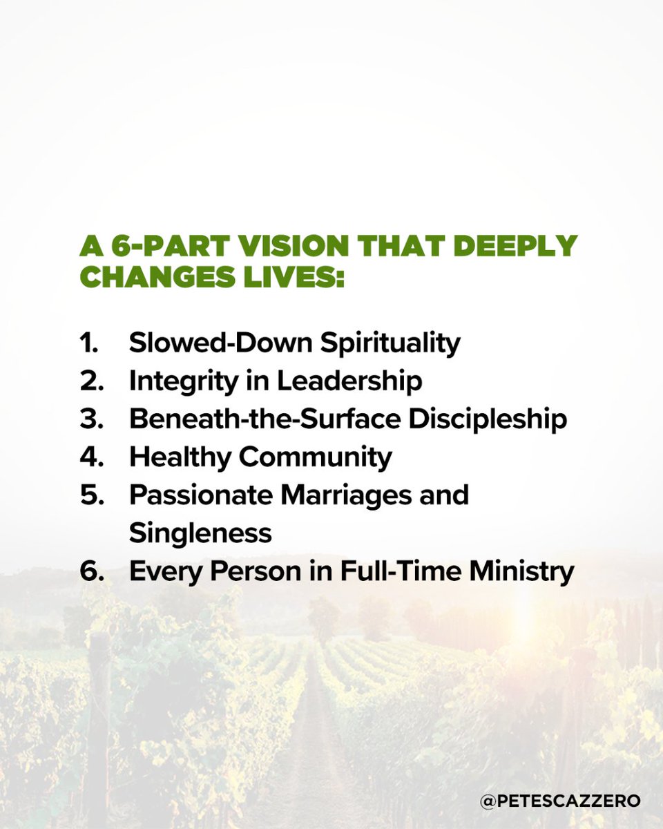 petescazzero's tweet photo. We desperately need a church-culture revolution. We need a clear vision for the kind of people God is calling us to be. Download this free ebook and discover six keys for growing a healthy church culture. https://t.co/DKLrDAWaP4 https://t.co/CBk9NG3C8z