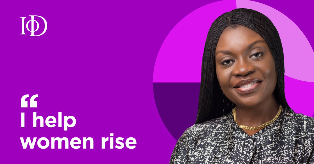 Our latest IoD role model, Dr Anino Emuwa, facilitates women’s rise to international and global leadership positions through the peer communities she founded including 100women@Davos and the Africa Women CEOs Network. 📢

➡Read her story here: iod.com/resources/blog…
