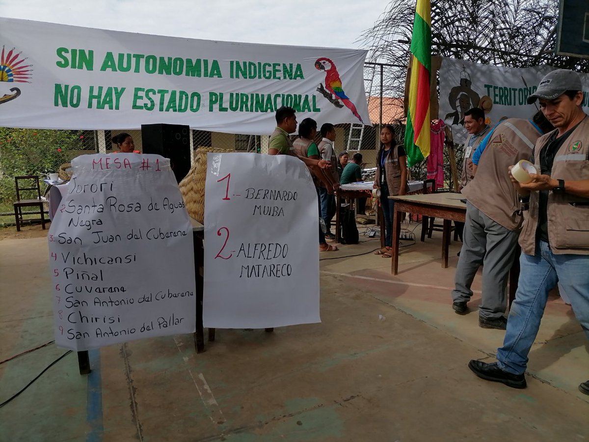 cejis_bolivia's tweet photo. ¡Es hoy! Los cinco pueblos del #TerritorioIndígena Multiétnico votarán para elegir por primera vez al cacique del #gobiernoautónomo, la principal autoridad ejecutiva. Los candidatos proclamados son Bernardo Muiba y Alfredo Matareco. #AmazoníaSur #Bolivia https://t.co/1DsxfJ4t9Y