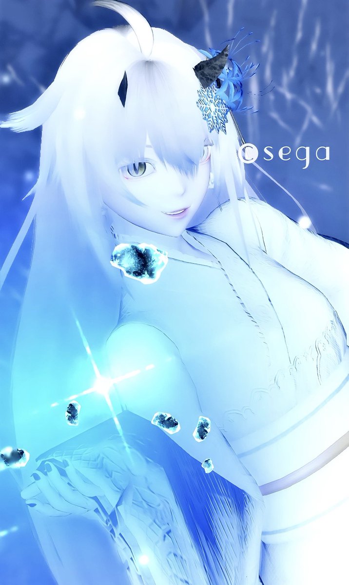 vins_pso2ngs's tweet photo. 【雪女❄️】
今週は銀髪の子にユカタリョウランで決めてみました✨ 最近暑い日続いてるので涼しめな感じに❄️
#メンテの日なのでssを貼る 
#VNGSMemory
#PSO2NGS https://t.co/5VmIHAWKeJ