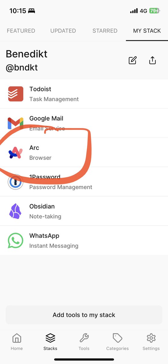 bndkt's tweet photo. Congrats @browsercompany on launching Arc 1.0! I started using Arc a few months ago and never looked back. It’s definitely an integral part of my personal productivity stack! #sharemystack https://t.co/zScwZnCMvO