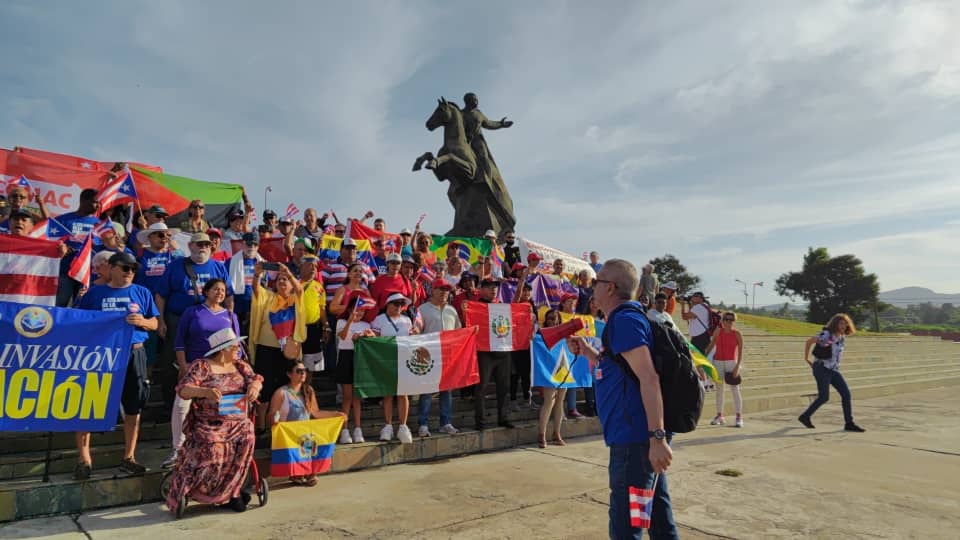 FidelidadACuba's tweet photo. #LuchaAntiimperialista Hoy nos movilizamos por #Cuba en el Histórico Junte de Brigadas y Proyectos Solidarios, para organizar una agenda concreta de acciones para continuar denunciando el criminal bloqueo impuesto por los EE.UU al pueblo cubano @DiazCanelB @NicolasMaduro @ISB_VE https://t.co/kXxk7dJqZu