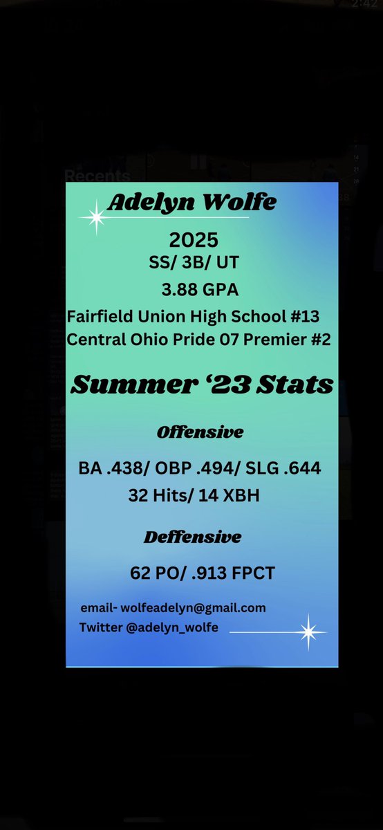 End of summer ball season stats: <a href="/SoftballRio/">RioGrandeSoftball</a> <a href="/ettasoftball/">Marietta Softball</a> <a href="/ShawneeStateSB/">Shawnee State SB</a> <a href="/MuskingumUnivSB/">Muskingum Softball</a> <a href="/CoachColemanNDC/">Coach Coleman</a> <a href="/Coach_Stopp13/">Coach Stopp</a> <a href="/CapUSoftball/">Capital University Softball</a> <a href="/bethanysoftball/">BHS Softball</a> <a href="/HerdSB/">Marshall Softball</a>