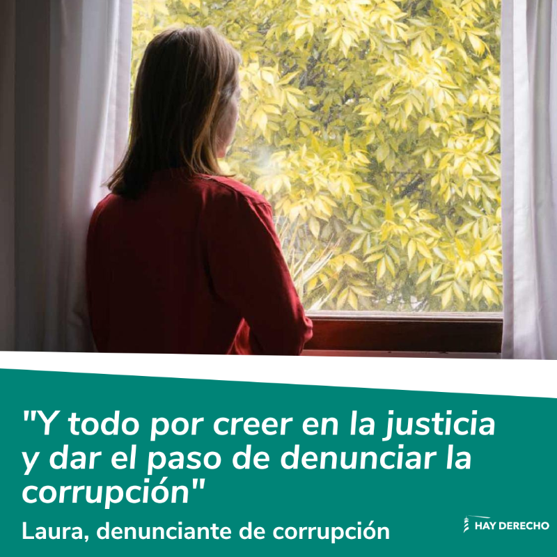 HayDerecho's tweet photo. ⚠️👩 Laura Pérez* denunció un caso de blanqueo de capital millonario porque para ella era lo correcto, ahora necesita que le ayudemos a recoger firmas para que tanto ella como todas las personas que denuncian casos de corrupción cuenten con protección.
