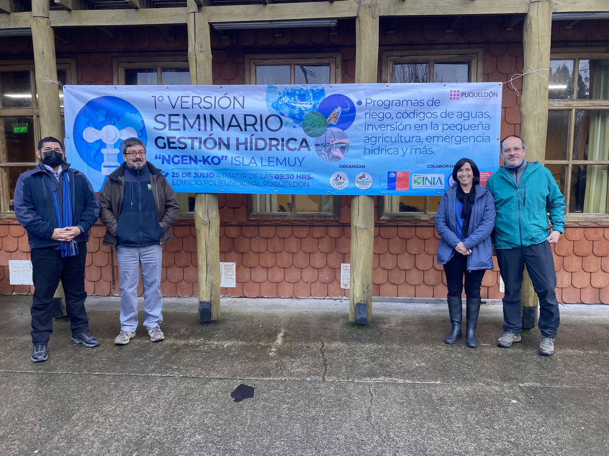 Esta mañana, estamos en la bella isla de #Lemuy en la comuna de #Puqueldón, en seminario de gestión hídrica para el sector agropecuario del territorio. <a href="/INDAP_Chile/">INDAP_Chile</a> <a href="/IndapLosLagos/">Indap Los Lagos</a> <a href="/iniachile/">INIA Chile</a> <a href="/inia_remehue/">INIA Remehue</a> <a href="/MinagriCL/">Ministerio de Agricultura de Chile 🇨🇱</a> <a href="/MinagriLosLagos/">Minagri Los Lagos</a>