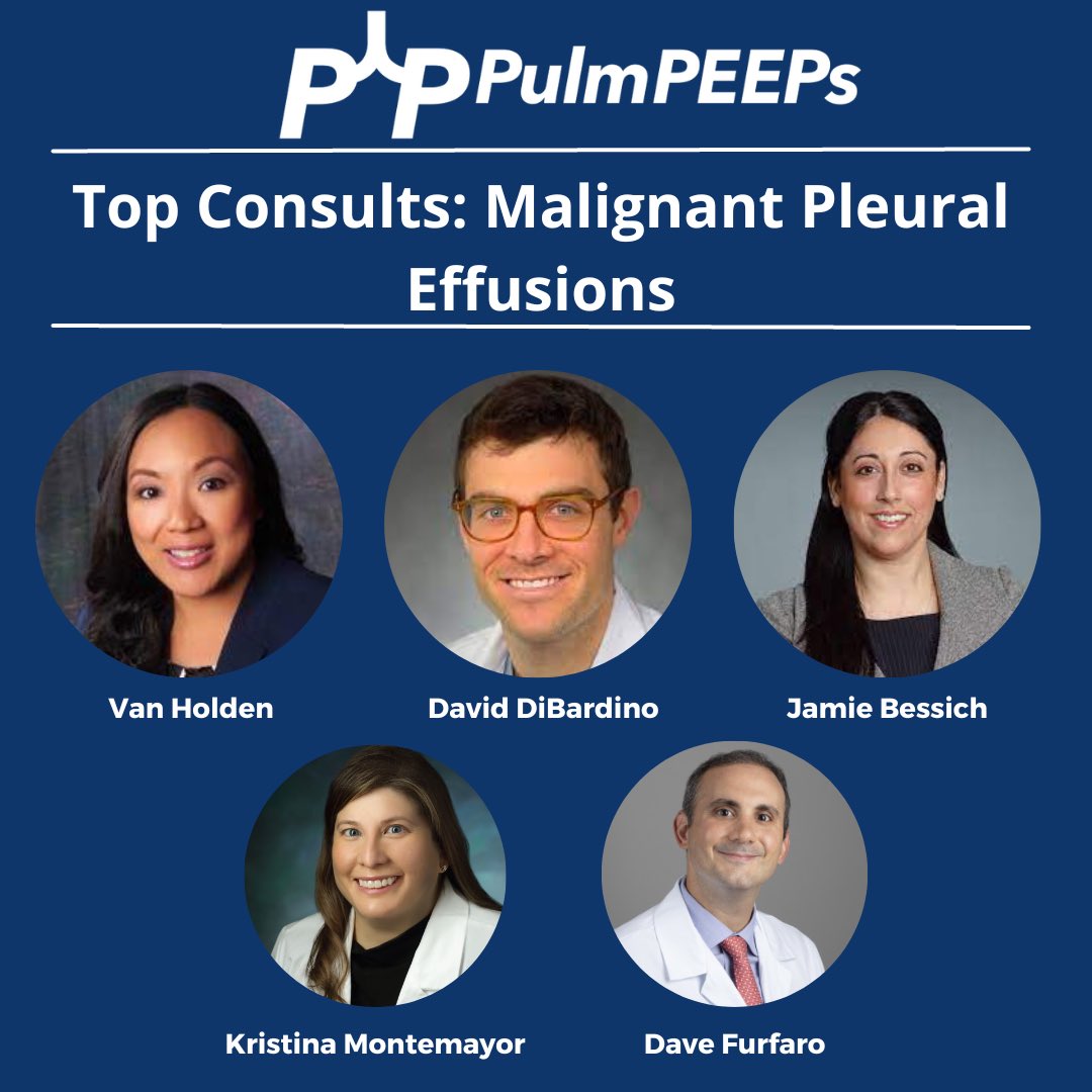 🔊We’re diving back into the pleural fluid pool today! 🤿 (okay sorry that’s kind of gross) New top consults episode about Malignant Pleural Effusions with @vanholdenmd Dave DiBardino @PennPulmonary and Jamie Bessich @NYULangonePCCSM 🔗➡️ pulmpeeps.com/2023/07/25/49-…