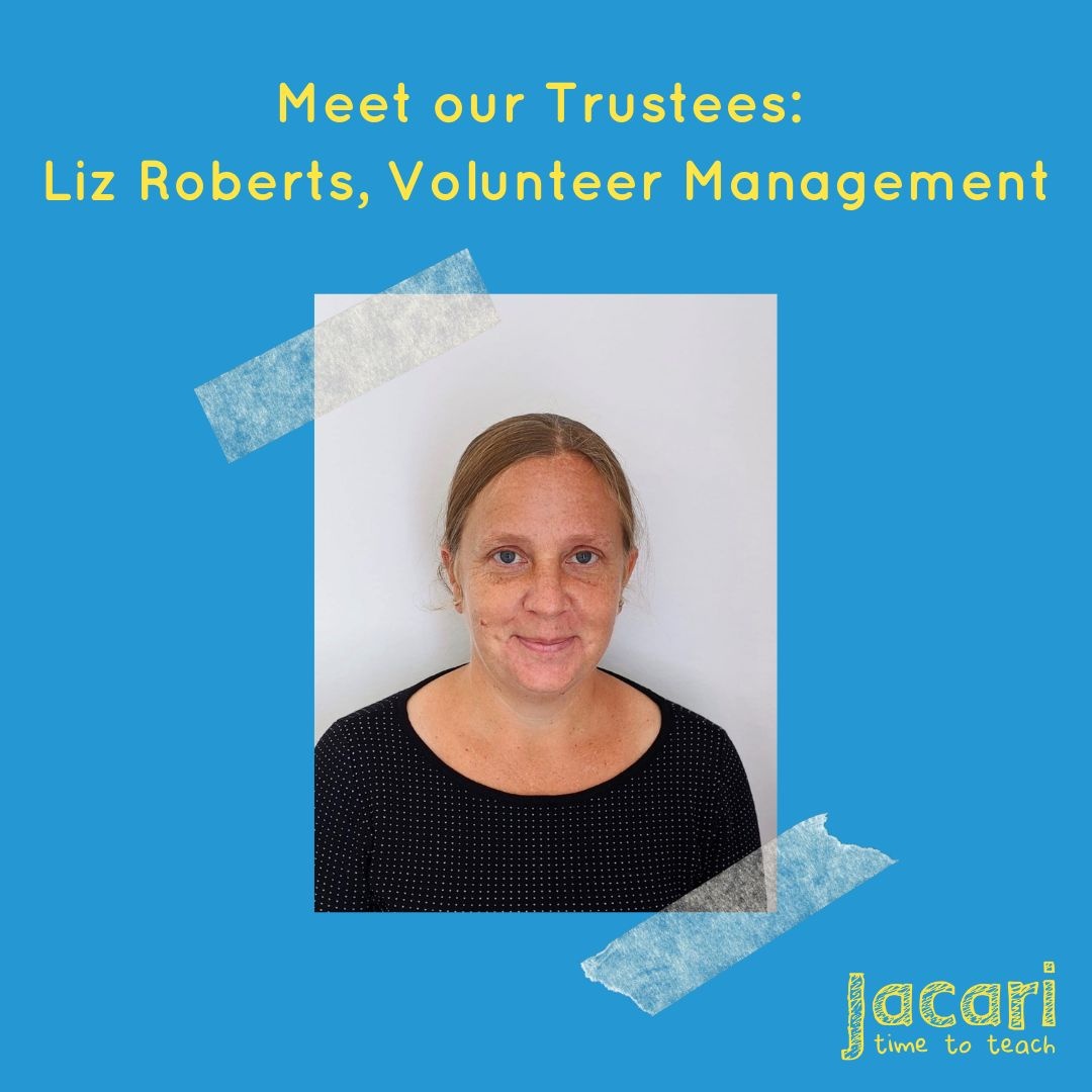 Meet our trustees: This is Liz, who is based in Bristol and has been a Jacari trustee since 2019. She brings a wealth of experience in volunteer management and working with refugees and asylum-seekers and provides a lot of support to our Bristol team. #CharityTuesday