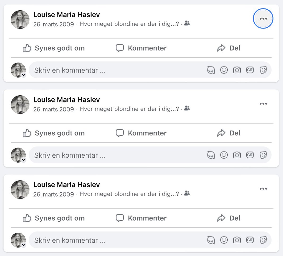 Tydeligvis så meget, at jeg måtte tage testen tre gange