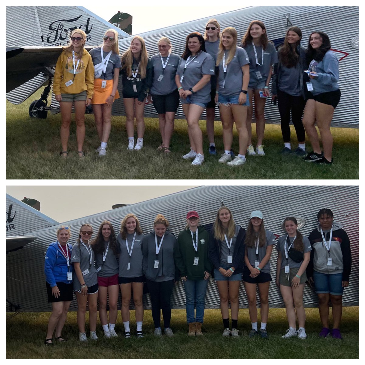 #2023GirlVenture Day 1 TriMotor rides. Thank you <a href="/EAA/">EAA</a> !!