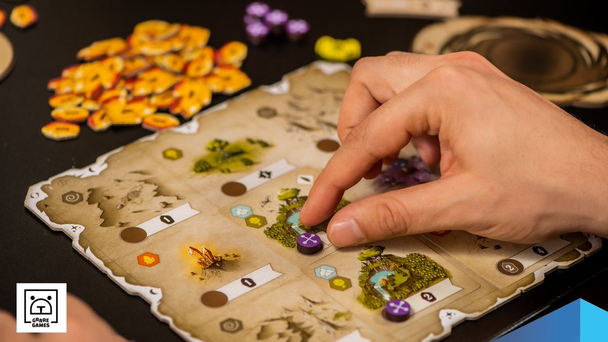 📚  The theme of board games can be quite inviting! What are some of your favorite themes to play in? 📚

🍃 In Rauha, from <a href="/GrrreGames/">GRRRE GAMES</a>, your goal is to bring the earth back to life.  🍃 

Learn More: hachetteboardgames.com/products/rauha

#boardgames #rauha #rauhagame