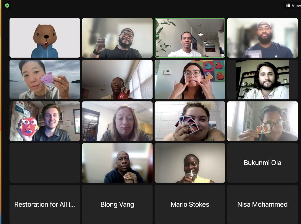 IgniteMN's tweet photo. Zooming into STEM Justice like pros! Who said we can't have fun and change the world at the same time? Our STEM Justice Cohort is taking on the challenge with smiles and determination. Let's do this, one virtual breakout room at a time! #STEMJustice #ZoomLife #SmilesAndScience📷 https://t.co/2KNAhsFKGs