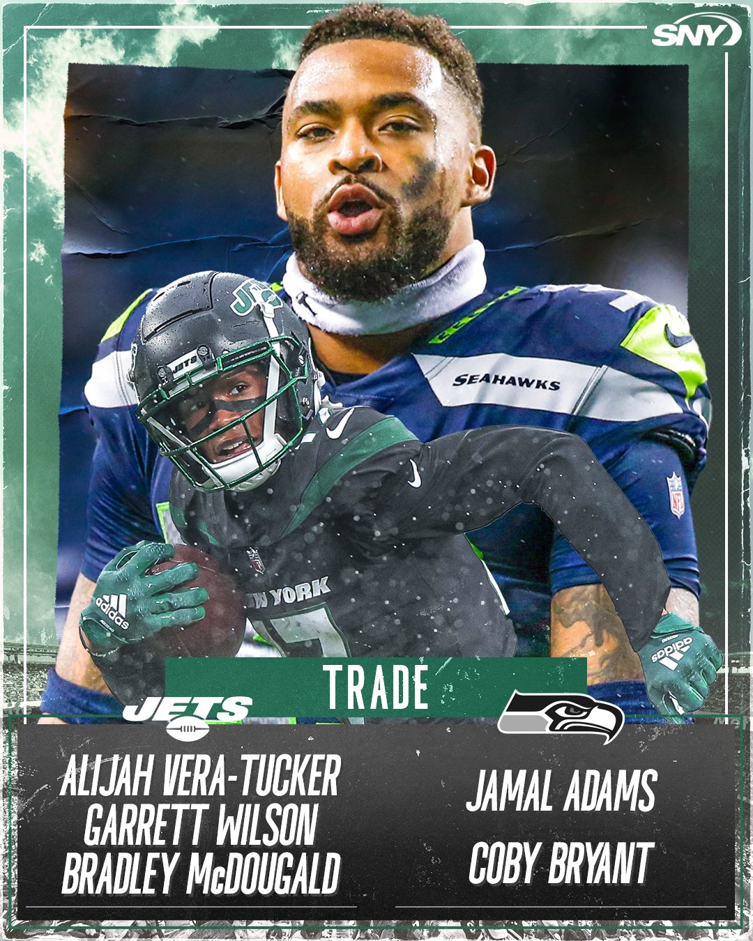 Jets Videos on X: 'Three years ago today, the Jets dealt Jamal Adams to the  Seahawks for two-first round picks and a third-round pick that Joe Douglas  ended up turning into AVT