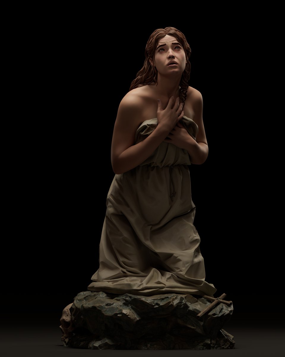 Lazaroramirez_'s tweet photo. Penitent Mary Magdalene
Hi! Here you have some renders of my last sculpture, soon I will upload more. I hope you like it.

.
#zbrush #maxon #3art #sculpture #sculpt #marymagdalene #mariamagdalena #imagineria #artesacro #artwork #anatomy #photography https://t.co/BiC9cE7dXz