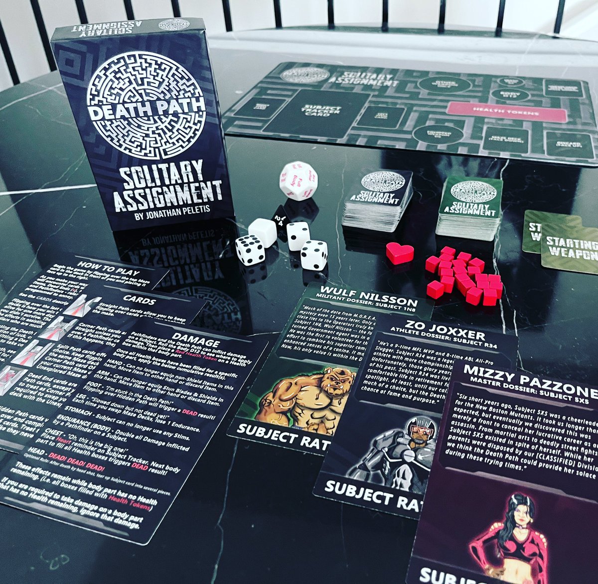 deathpathgame's tweet photo. No friends? No problem!
The SOLO version of my #cardgame, #DeathPath is here! And it's on sale thru 7/27. Get it here: https://t.co/QaG9C8aq3z
Don't forget the playmat https://t.co/QQGEXhY2SP
Gameplay video: https://t.co/VcWtiIVFyW
#cardgames #boardgames #boardgamegeek #bgg https://t.co/5kz6B4yYJ0