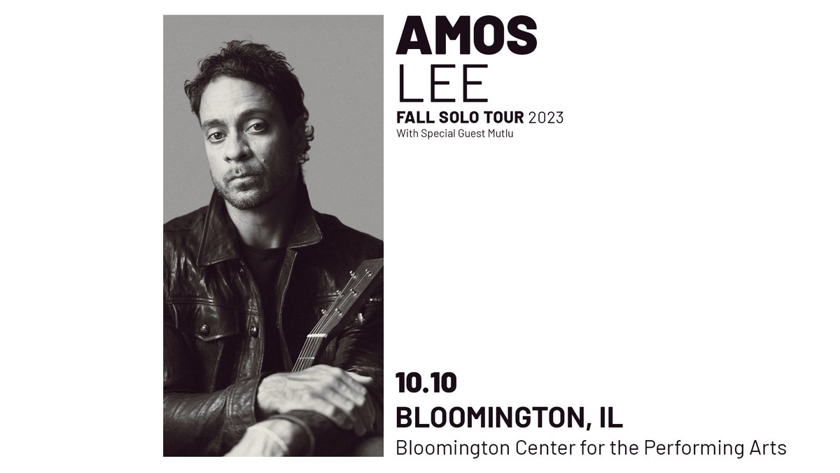 New Show! Singer-Songwriter <a href="/amoslee/">Amos Lee</a> brings his soulful folk to the BCPA October 10th. Tickets on sale Friday, 7/28 10am