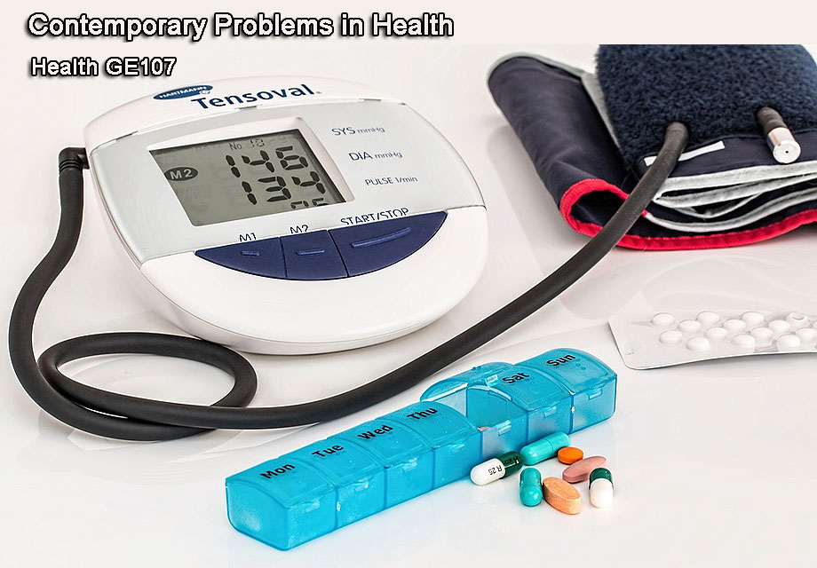 Contemporary Problems in Health Course Code: GE107
An indepth study of health issues that may arise due to diet, epidemics, social media miss-information, physical activity and fitness can exacerbate one's health 
v4.oasissis.com/cgi-bin/v5/pub…