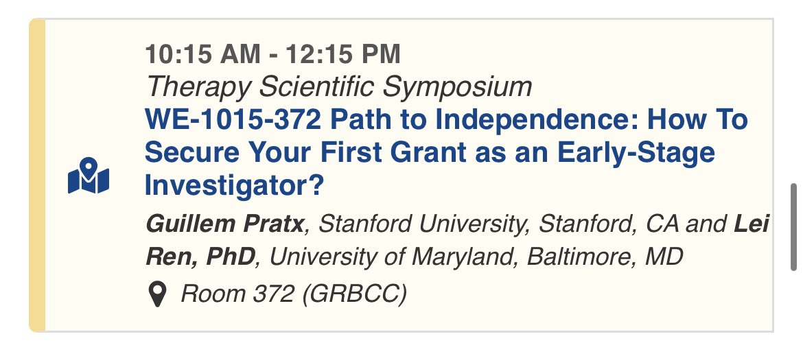 If you are a graduate student interested in securing your own funding, stop by Room 372 tomorrow as I discuss navigating the F31 Fellowship! I’ll be speaking at 10:45. Hope to see some of you there! #AAPM2023