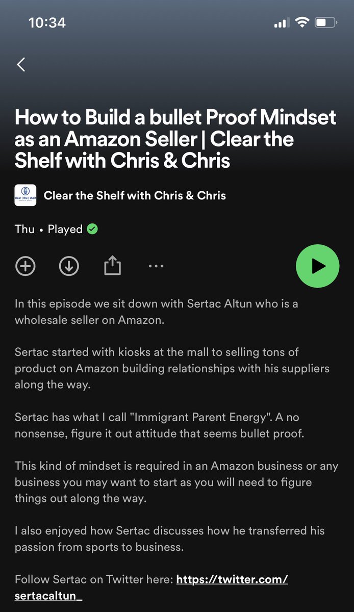 Great @cleartheshelf epi with @sertacaltun_ listen ASAP for great whoelsale and mindset content!
#amazonfba #amazonsuccess #mindset #amazonwholesale #amazontips #amazonhacks #amazontricks #ecommerce #entrepreneur #successmindset #onlineselling #retailarbitrage #wholesaling l