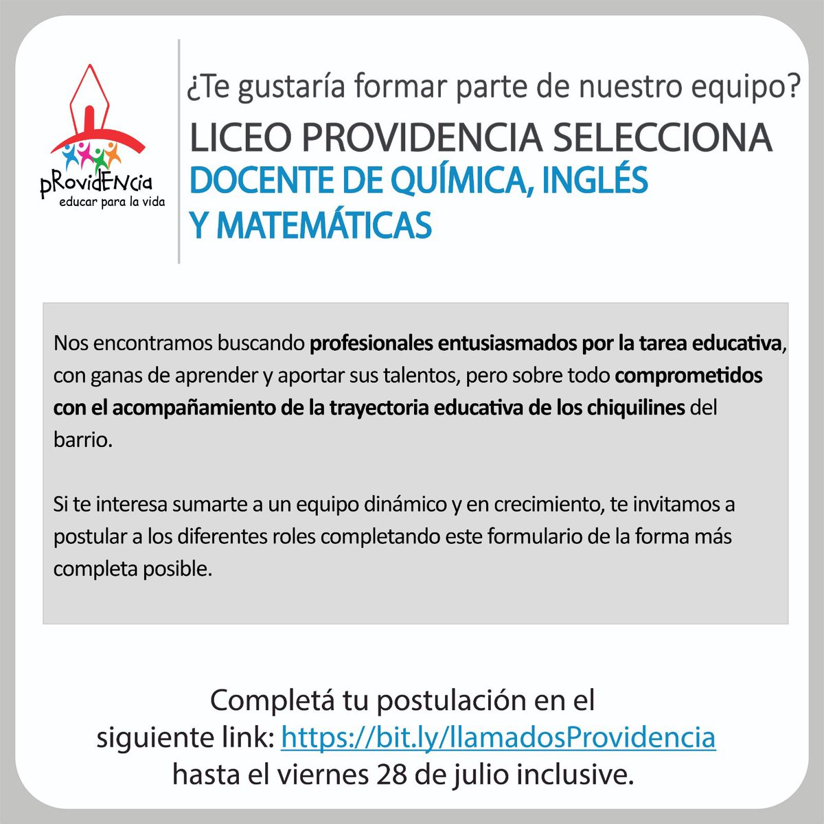 ¿Me ayudas a compartir? <a href="/CEdProvidencia/">Centro Educativo Providencia</a>