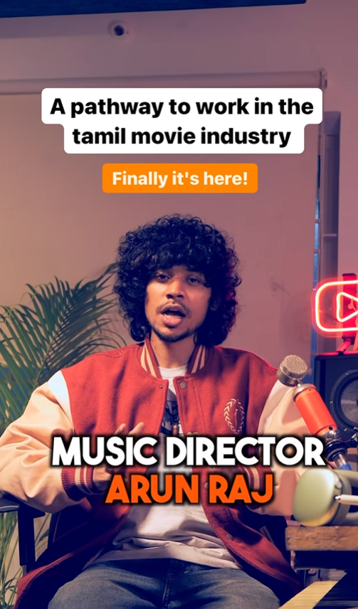 JayaTvOfficial's tweet image. Want to work in the Tamil film industry? 

Music Director #ArunRaj who composed for #Thadam &amp;amp; #Pizza3, has an exciting announcement for you ! 🎸

Visit @arunrajmusic on instagram or instagram.com/arunrajmusic for all the details! 

@arunrajmusic @RIAZtheboss 
@V4umedia_  @V4UTALENTS