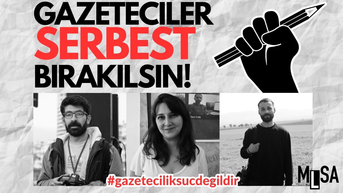 Savcı Mehmet Karababa hakkında haber paylaşımları iddiasıyla gözaltına alınan gazeteciler Sibel Yükler (@sibelyukler), Fırat Can Arslan (@firatcanarslan), Delal Akyüz’e (@delal_akyuz) ek olarak Bianet editörlerinden Evrim Kepenek (@kepenekevrimm) de gözaltına alındı. Gazeteci…