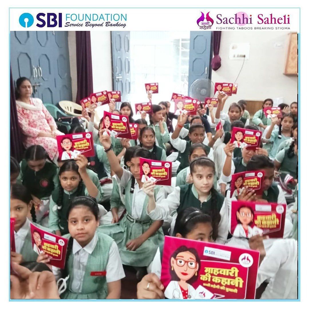 Knowledge is the key to empowerment, and it shines bright in every corner of life. In Project Naya Savera, supported by @sbifoundation , Sachhi Saheli takes charge to educate and raise awareness about periods, spreading the right knowledge far and wide. #KnowledgeIsPower #Period
