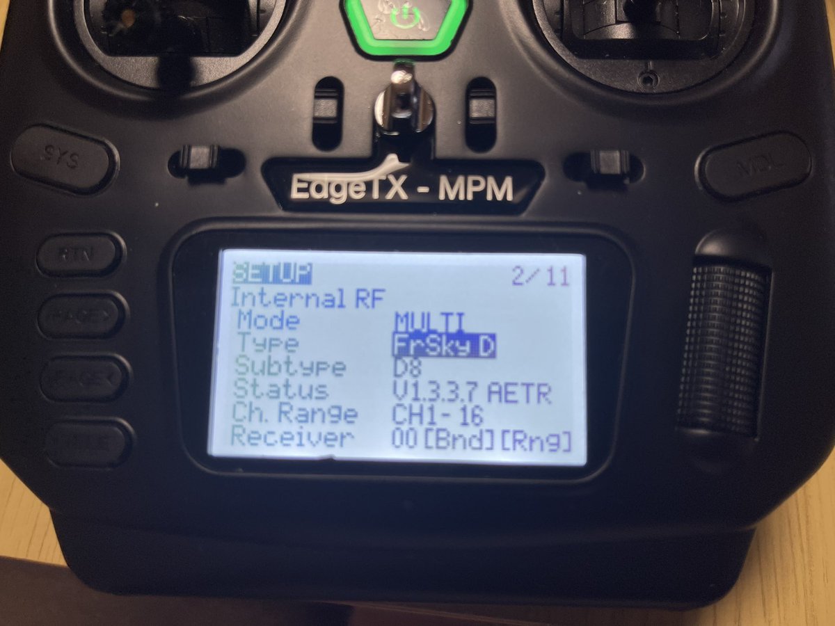 Eueu3g's tweet photo. GOJOのスタッフの方のお勧めで、FrSkyにしてみました。
既存のモデルがリバースに設定されてたと言う曰く付きの為、1からやってみました😃

#FrSky
#betafpv
#fpvドローン https://t.co/jRvXC5Zjpb