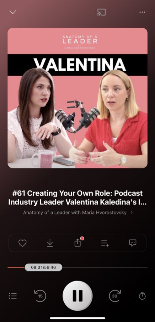 🤔 How can you start your podcasting journey and monetize it? What's the future of podcasting? 🎧 Check out the latest episode with @tinakaledina of Anatomy of a Leader with @MHvorostovsky ! 👇🏼 castbox.fm/vd/619418316 #anatomyofaleader #Castbox