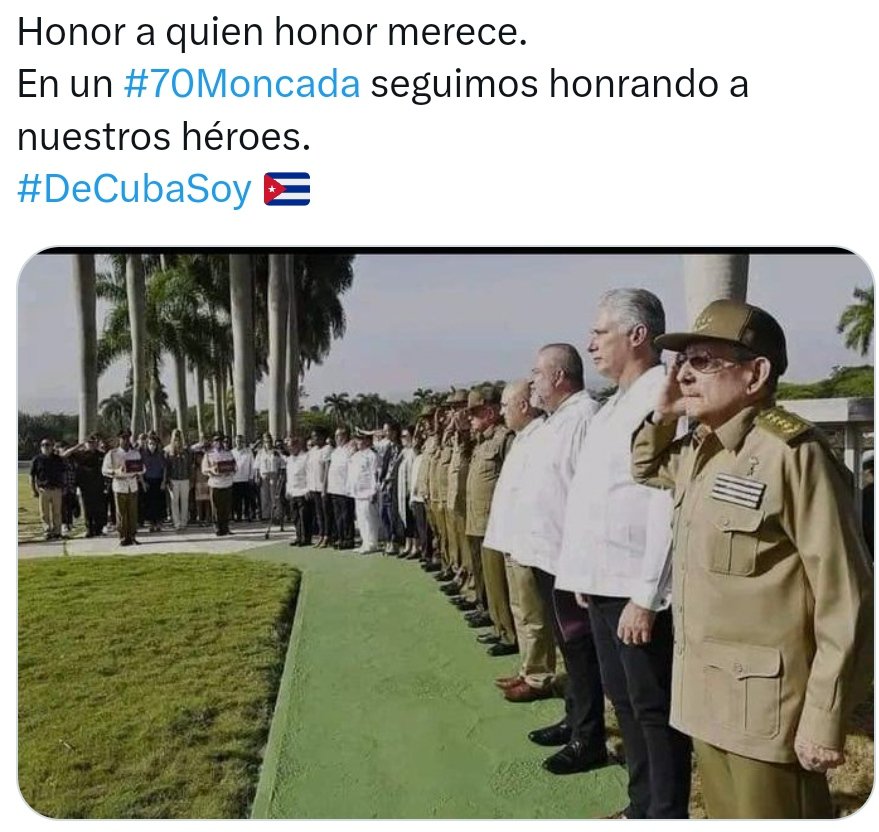Toscano62110602's tweet photo. #FidelPorSiempre
#FidelEnUnaFrase
#FidelInmenso
#RaulEsRaul
#Moncada70
#CubaCoopera
#CubaViveEnSuHistoria
#CubaVsBloqueo
#CubaHonra https://t.co/JEid0Ucr0h