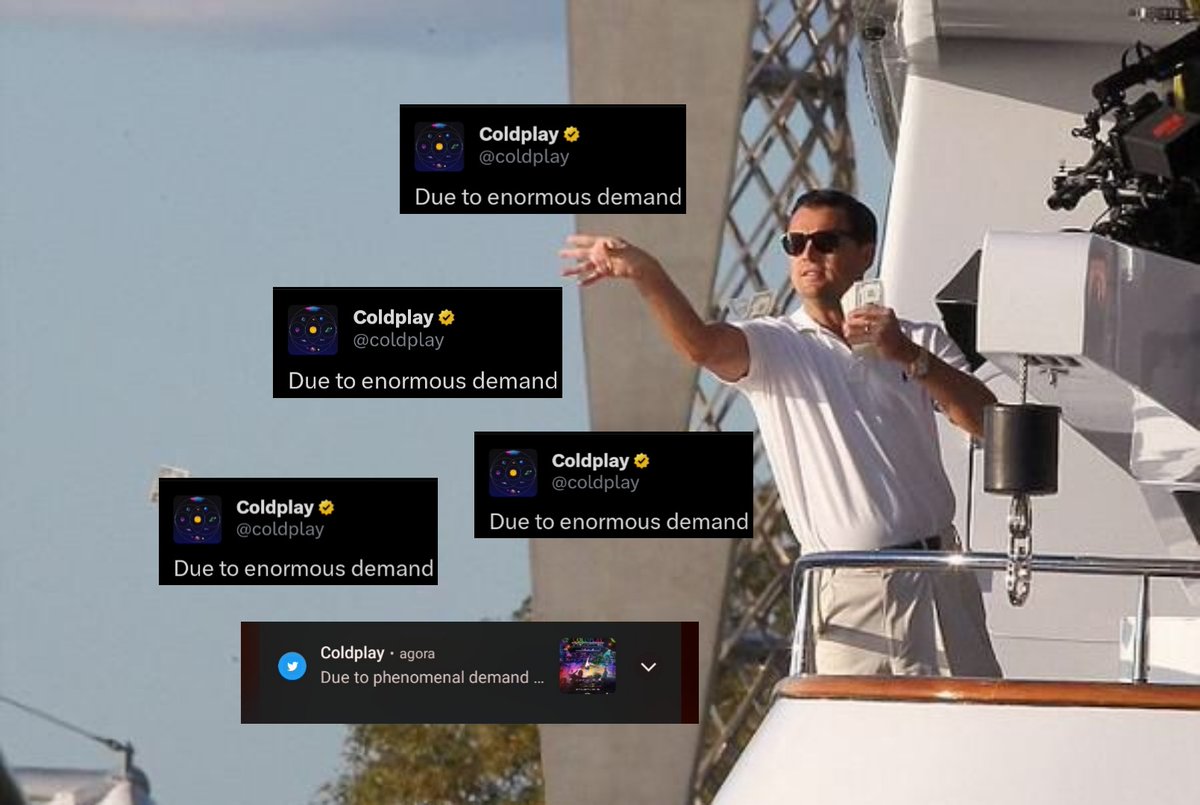 Coldplay on twitter today