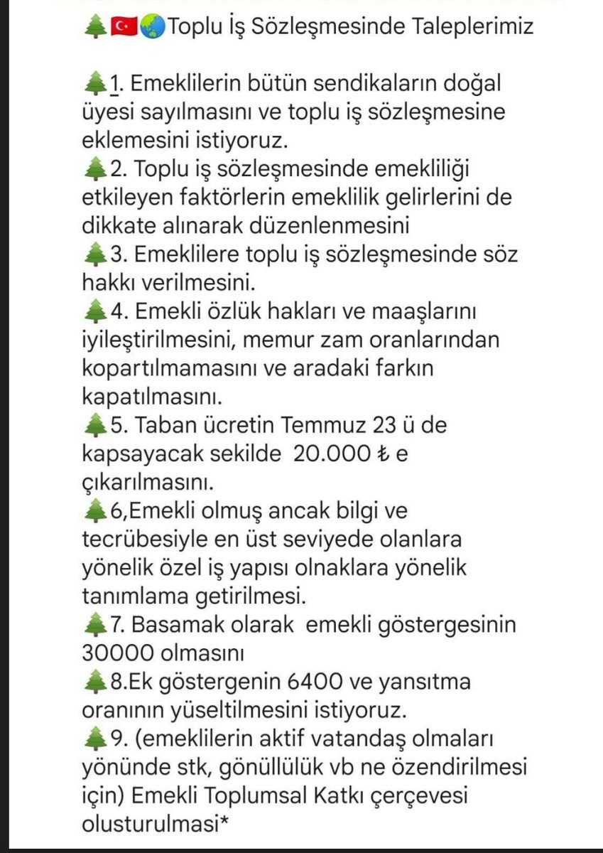 zumu's tweet photo. @kaMUhendisleri Ne 07.23 de ne 7.Toplu Sözlesmede #KaMUhendisiTopluSozlesme kapsamında nda  unutulan #EmekliKaMuhendisleri nin 07.23 ve Toplu Sozlesme takepleri ekte🇹🇷🌲🐞🌏 https://t.co/9EAHKFKE1Q