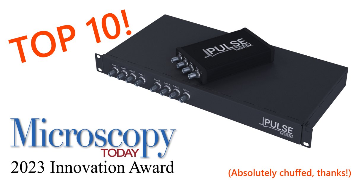 turboTEM (@turbotem) on Twitter photo Delighted to announce that Pulse is in Microscopy Today's top 10 innovations of 2023! Visit <a href="/point_germany/">point electronic GmbH</a> at Booth 431 throughout M&M this week to find out more about upgrading to digital imaging.
Oh, and if you spot <a href="/lewysj/">Dr Lewys Jones (he/him)</a> make sure to give him a pat on the back! Delighted to announce that Pulse is in Microscopy Today's top 10 innovations of 2023! Visit <a href="/point_germany/">point electronic GmbH</a> at Booth 431 throughout M&M this week to find out more about upgrading to digital imaging.
Oh, and if you spot <a href="/lewysj/">Dr Lewys Jones (he/him)</a> make sure to give him a pat on the back!