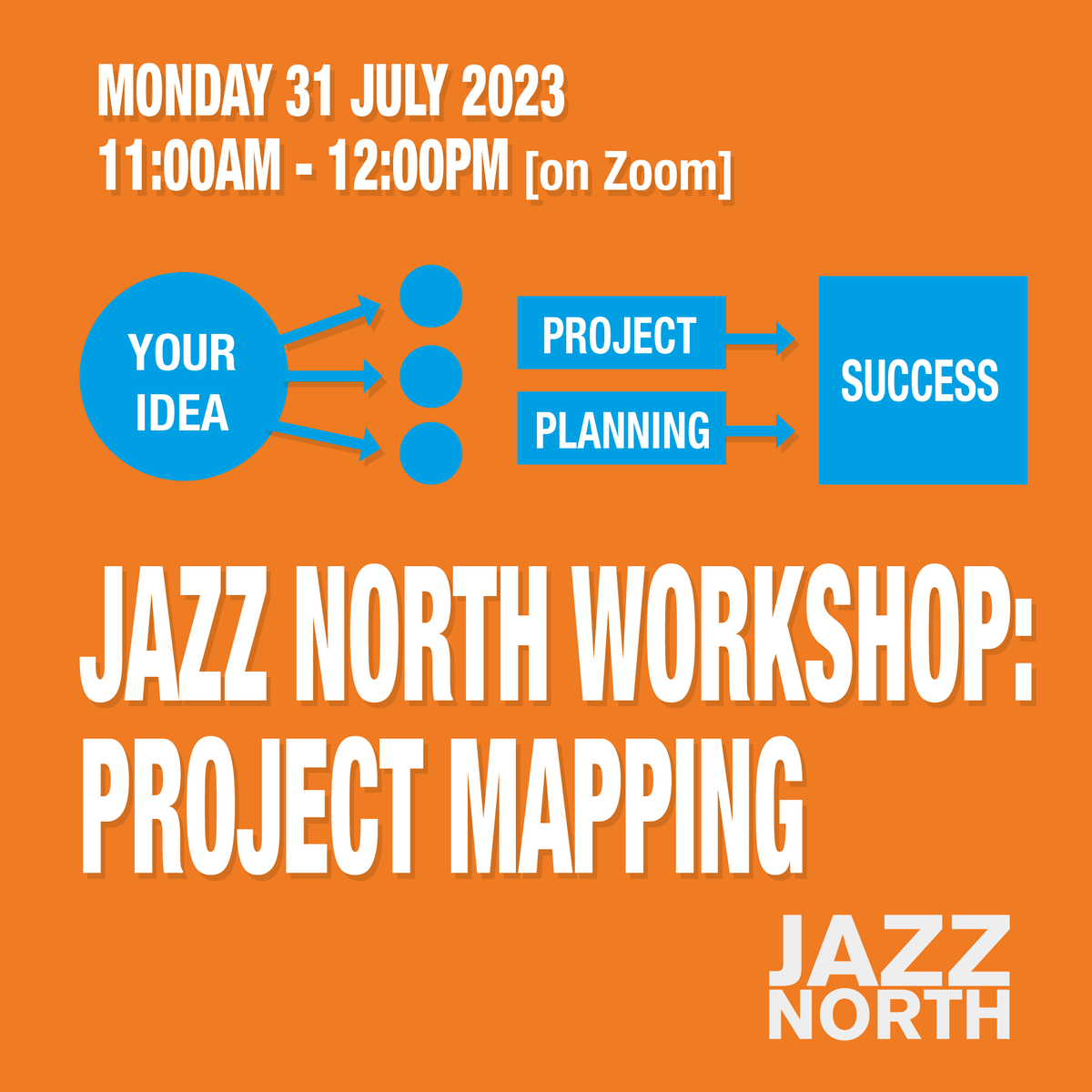 jazz_north's tweet photo. Practical tips on how to go about making stuff happen e.g. albums, tours, jazz nights &amp; festivals📢 

📆Mon 31 JULY 11am - 12pm. Led by Steve Mead @ManJazzFest 

➡️https://t.co/WuRDJer65q

@ace_thenorth @JPN_Jazz @PRSFoundation @YouthMusic @soundandmusic @BrighterSound https://t.co/zYllK3COhO
